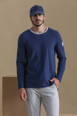 T-Shirt Régate Bleu Royal Automne/Hiver Homme