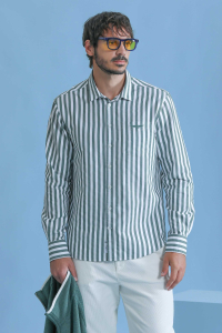 Camisa Oxford Listrada