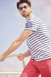 Light Round-Neck Sailor T-Shirt